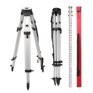 MOETER Aluminum Surveying Tripod Kit with 9FT Grade Rod, 5/8 x11 Thread MOETER Aluminum Surveying Tripod Kit with 9FT Grade Rod, 5/8 x11 Thread