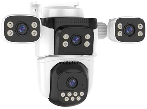 GESKS O Kam Pro 8MP HD 4 Lens Security Camera, 360 Coverage, 2.4G WiFi, Pan & Tilt, Sound Light Alarm, Two Way Audio, Human Auto Tracking, Night Vision, Outdoor Surveillance CCTV(CS621FR) GESKS O Kam Pro 8MP HD 4 Lens Security Camera, 360 Coverage, 2.4G WiFi, Pan & Tilt, Sound Light Alarm, Two Way Audio, Human Auto Tracking, Night Vision, Outdoor Surveillance CCTV(CS621FR)