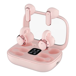 RCA EarSwitch Pro 4-in-1 Duo TWS Wireless Earbuds, Bluetooth 5.4 Open-Ear & in-Ear Dual Buds with LED Charging Case, Touch Control, Built-in Mic, 6H Playtime for Sport & Office (Pink) RCA EarSwitch Pro 4-in-1 Duo TWS Wireless Earbuds, Bluetooth 5.4 Open-Ear & in-Ear Dual Buds with LED Charging Case, Touch Control, Built-in Mic, 6H Playtime for Sport & Office (Pink)