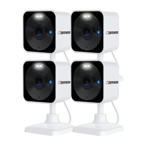 Defender GO 2K AI Powered WiFi Indoor/Outdoor Home, Business, Pet, Baby Security Camera, AI Detection, Dual Band, Spotlight/Siren, Color Night Vision, 2-Way Talk, Works with ClearVu App, 4 Pack Defender GO 2K AI Powered WiFi Indoor/Outdoor Home, Business, Pet, Baby Security Camera, AI Detection, Dual Band, Spotlight/Siren, Color Night Vision, 2-Way Talk, Works with ClearVu App, 4 Pack