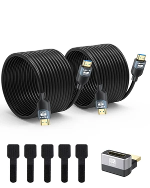 RyzzRooa HDMI 2.1 Cable 20FT 2-Pack, 48Gbps Ultra High Speed for Meeting RyzzRooa HDMI 2.1 Cable 20FT 2-Pack, 48Gbps Ultra High Speed for Meeting