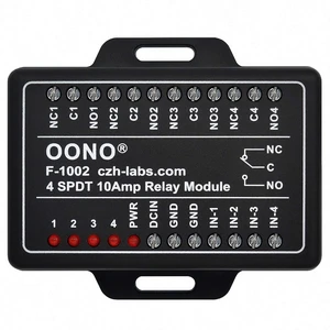 4 SPDT 10Amp Power Relay Module for Raspberry Pi etc IoT Project, DC12V Version 4 SPDT 10Amp Power Relay Module for Raspberry Pi etc IoT Project, DC12V Version
