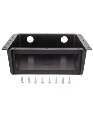 NuIth Universal Car Under Dash/Top Mount Single DIN Radio Install Enclosure NuIth Universal Car Under Dash/Top Mount Single DIN Radio Install Enclosure