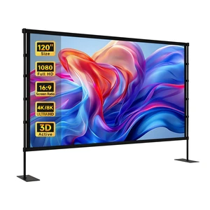 IN&VI Portable 120 Inch Portable 16:9 Outdoor Projector Screen with Stand IN&VI Portable 120 Inch Portable 16:9 Outdoor Projector Screen with Stand