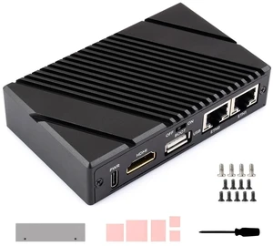 Waveshare Gigabit / 2.5G Dual Ethernet Mini-Computer (B), Compatible with Pi CM5, Dual RJ45 Ethernet Ports, Supports 4K Display Output and Dual MIPI Interfaces, Onboard 40Pin GPIO Header Waveshare Gigabit / 2.5G Dual Ethernet Mini-Computer (B), Compatible with Pi CM5, Dual RJ45 Ethernet Ports, Supports 4K Display Output and Dual MIPI Interfaces, Onboard 40Pin GPIO Header