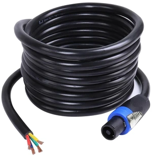 HBU 20 Feet 1-Pack Speakon Cable - 4 Wire Type Speak-ON Male to Bare Cables HBU 20 Feet 1-Pack Speakon Cable - 4 Wire Type Speak-ON Male to Bare Cables