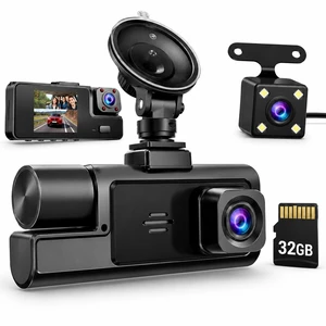 Acuvar WiFi 1080P 3 Channel Dash Cam for Cars, Front Inside Rear Dash Camera with 32GB Card, 170 Wide Angle, G-Sensor, Loop Recording, Night Vision, WDR, 2" Screen, Car Camera for Cars, Trucks & SUV Acuvar WiFi 1080P 3 Channel Dash Cam for Cars, Front Inside Rear Dash Camera with 32GB Card, 170 Wide Angle, G-Sensor, Loop Recording, Night Vision, WDR, 2" Screen, Car Camera for Cars, Trucks & SUV