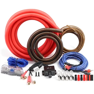 0 Gauge Car Audio Amp Wiring Kit 3000W with LC-1 Bass Knob for Car Audio 0 Gauge Car Audio Amp Wiring Kit 3000W with LC-1 Bass Knob for Car Audio
