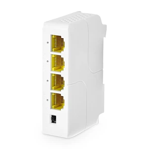 MokerLink 4 Port Gigabit PoE Extender, IEEE 802.3 af/at Repeater, 10/100/1000Mbps, 1 In 3 Out, Wall & Din Rail Mount Passthrough Switch MokerLink 4 Port Gigabit PoE Extender, IEEE 802.3 af/at Repeater, 10/100/1000Mbps, 1 In 3 Out, Wall & Din Rail Mount Passthrough Switch