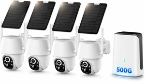 YULIOKPP 5MP Solar Security Cameras Wireless Outdoor System, 500GB HDD Local Storage, No Subscription, 4-Cam Kit, Up to 10CH, Two-Way Audio, Color Night Vision, 5G/2.4GHz WiFi, TV & Monitor Vie YULIOKPP 5MP Solar Security Cameras Wireless Outdoor System, 500GB HDD Local Storage, No Subscription, 4-Cam Kit, Up to 10CH, Two-Way Audio, Color Night Vision, 5G/2.4GHz WiFi, TV & Monitor Vie
