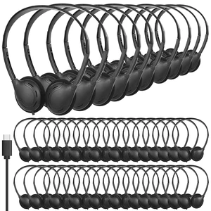 ZXQZYM USB Type C Kids Headphones Bulk 30 Pack for Classroom School ZXQZYM USB Type C Kids Headphones Bulk 30 Pack for Classroom School