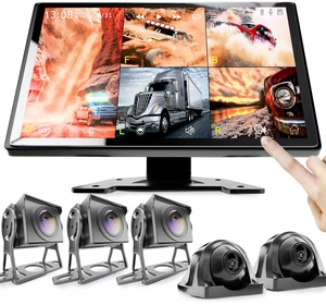 SLARY 1080P 5CH Backup Camera, 10.1" HD Monitor Rear View Camera, Dashcam System with 5Pcs AHD Night Vision Wide Angle Waterproof Camera, 5 Split Clear Parking Assist System Avoid Blind for RV Trailer SLARY 1080P 5CH Backup Camera, 10.1" HD Monitor Rear View Camera, Dashcam System with 5Pcs AHD Night Vision Wide Angle Waterproof Camera, 5 Split Clear Parking Assist System Avoid Blind for RV Trailer