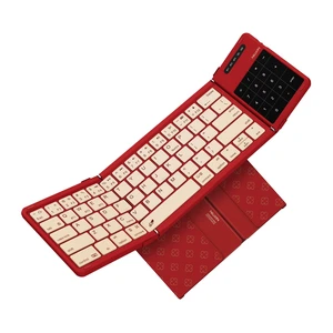 Nillkin Foldable Bluetooth Keyboard with Touchpad & Number Pad, Red Nillkin Foldable Bluetooth Keyboard with Touchpad & Number Pad, Red
