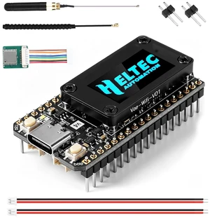 ESP32 LoRa V4 Development Board Kit with 3000mAh Battery, USB-C Charger, 915MHz Antenna & Storage Case, ESP32-S3 SX1262 WiFi Bluetooth OLED for Meshtastic Arduino LoRaWAN IoT Projects ESP32 LoRa V4 Development Board Kit with 3000mAh Battery, USB-C Charger, 915MHz Antenna & Storage Case, ESP32-S3 SX1262 WiFi Bluetooth OLED for Meshtastic Arduino LoRaWAN IoT Projects