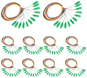 fyboptwu 12-Strand SC APC Singlemode Pigtail 1.2m, 10-Pack fyboptwu 12-Strand SC APC Singlemode Pigtail 1.2m, 10-Pack