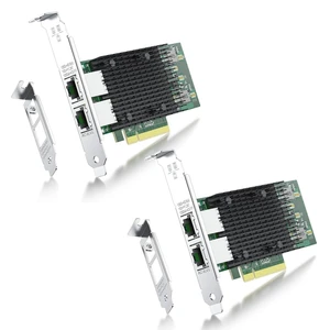 ipolex 10Gb Network Card Compatible for Intel X540-T2 PCIE Ethernet Card with X540-BT2 Chip, Dual RJ45 Port, 10G Converged Network LAN Adapter, Support Windows/Linux/Vmware/ESX/Freebsd Server, 2 P ipolex 10Gb Network Card Compatible for Intel X540-T2 PCIE Ethernet Card with X540-BT2 Chip, Dual RJ45 Port, 10G Converged Network LAN Adapter, Support Windows/Linux/Vmware/ESX/Freebsd Server, 2 P