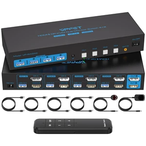 HDMI Displayport KVM Switch 2 Monitors 4 Computers 4K@60Hz USB 3.0 HDMI Displayport KVM Switch 2 Monitors 4 Computers 4K@60Hz USB 3.0