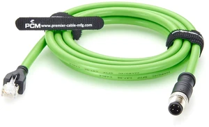 PROFINET M12 D-Coded 4 Pin Male to RJ45 Male Industrial Ethernet Cable CAT5e Shielded IP67 High Flex Cable for EtherCAT, EtherNet/IP, PLC, Robot, Machine Vision, Industrial Switches (5M/16.4FT) PROFINET M12 D-Coded 4 Pin Male to RJ45 Male Industrial Ethernet Cable CAT5e Shielded IP67 High Flex Cable for EtherCAT, EtherNet/IP, PLC, Robot, Machine Vision, Industrial Switches (5M/16.4FT)