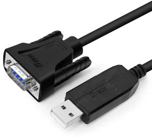 DTECH USB to Male RS232 Cable 50ft USB to DB9 Serial Port Adapter with LED Indicator Lights, Compatible with Windows 11/10/8/7, Linux, Mac OS, Plug for Printer, CNC, Industrial Equipmen DTECH USB to Male RS232 Cable 50ft USB to DB9 Serial Port Adapter with LED Indicator Lights, Compatible with Windows 11/10/8/7, Linux, Mac OS, Plug for Printer, CNC, Industrial Equipmen
