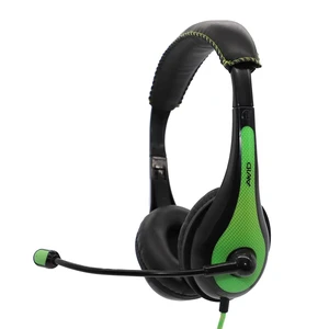 Avid Education AE-36-GR Stereo Classroom Computer Headset with Boom Microphone, Single TRRS Plug, Green Avid Education AE-36-GR Stereo Classroom Computer Headset with Boom Microphone, Single TRRS Plug, Green