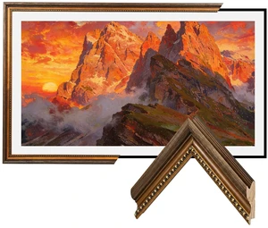 CasaDHG Antique Solid Wood TV Frame, Compatible ONLY with 43" Samsung The Frame TV Pro TVs, Vintage Distressed Wooden Bezel, Fits 43" LS03A/LS03B/LS03C/LS03D/LS03FA/LS03FW (20212025 & 2025 Pro) CasaDHG Antique Solid Wood TV Frame, Compatible ONLY with 43" Samsung The Frame TV Pro TVs, Vintage Distressed Wooden Bezel, Fits 43" LS03A/LS03B/LS03C/LS03D/LS03FA/LS03FW (20212025 & 2025 Pro)