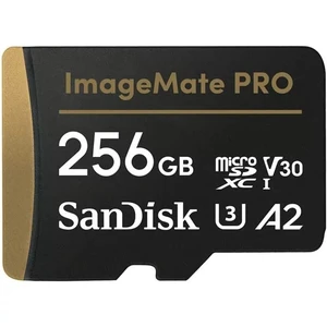 SanDisk 256GB ImageMate PRO microSDXC UHS-1 Memory Card with Adapter - C10, U3, V30, 4K UHD, A2 Micro SD Card - SDSQXBD-256G-AW6KA SanDisk 256GB ImageMate PRO microSDXC UHS-1 Memory Card with Adapter - C10, U3, V30, 4K UHD, A2 Micro SD Card - SDSQXBD-256G-AW6KA