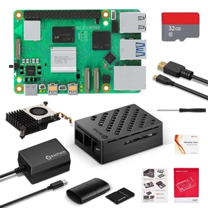 RasTech for Raspberry Pi 5 8GB Kit with GaN 27W 5.1V5A USB-C Power Supply, Active Cooler,32GB Card Reders Kit, 4K Micro HD Out Cable, Pi 5 8GB Board Case and User Manual Included RasTech for Raspberry Pi 5 8GB Kit with GaN 27W 5.1V5A USB-C Power Supply, Active Cooler,32GB Card Reders Kit, 4K Micro HD Out Cable, Pi 5 8GB Board Case and User Manual Included