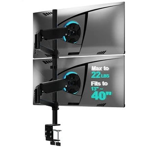 WALI Vertical Dual Monitor Mount for 13-40 inch Curved Screens, up to 22lbs WALI Vertical Dual Monitor Mount for 13-40 inch Curved Screens, up to 22lbs