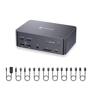 AV Access 8K KVM Switch 3 Monitors 2 Computers, DP KVM Dock for Desktop PCs AV Access 8K KVM Switch 3 Monitors 2 Computers, DP KVM Dock for Desktop PCs