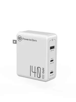 PowerlotZero 140W GaN PD3.1 Wall Charger - 3-Port Compact Fast Charger for MacBook Pro 16", Dell XPS, iPhone 16/15 Series, iPad Pro, Galaxy S24 ^^ USB-C & USB-A Multi-Device Charging Station PowerlotZero 140W GaN PD3.1 Wall Charger - 3-Port Compact Fast Charger for MacBook Pro 16", Dell XPS, iPhone 16/15 Series, iPad Pro, Galaxy S24 ^^ USB-C & USB-A Multi-Device Charging Station