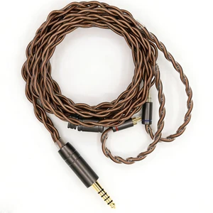 Elihp 21AWG 5N OCC IEM Cable, 0.78mm 2-Pin to 4.4mm Balanced Audio, 1.25m Elihp 21AWG 5N OCC IEM Cable, 0.78mm 2-Pin to 4.4mm Balanced Audio, 1.25m