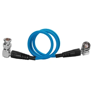KONDOR BLUE ^^ 22" 12G SDI Cable with Straight to Right-Angle Connectors for 4K 60p Camera Monitors and Transmitters ^^ High-Speed, 4K 60P,and 8K 30P Video formats ^^ Blue KONDOR BLUE ^^ 22" 12G SDI Cable with Straight to Right-Angle Connectors for 4K 60p Camera Monitors and Transmitters ^^ High-Speed, 4K 60P,and 8K 30P Video formats ^^ Blue