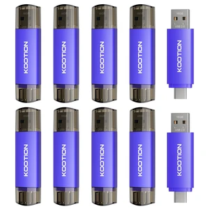 KOOTION 10-Pack 16GB Type C + USB A Portable 2.0 Flash Drive KOOTION 10-Pack 16GB Type C + USB A Portable 2.0 Flash Drive