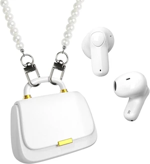ANCwear Wireless Earbuds with Mini Handbag Case, 22H Playtime, Pearl White ANCwear Wireless Earbuds with Mini Handbag Case, 22H Playtime, Pearl White