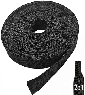 25ft 1/2" Heat Shrink Braided Cable Sleeve, Flexible Wiring Harness Sheath 25ft 1/2" Heat Shrink Braided Cable Sleeve, Flexible Wiring Harness Sheath
