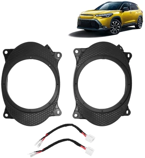2pcs 6.5inch Black Door Speaker Adapter Spacer Rings Replacement for Levin with 2 Wire Harness Replacement (6X9) 2pcs 6.5inch Black Door Speaker Adapter Spacer Rings Replacement for Levin with 2 Wire Harness Replacement (6X9)