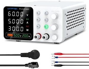 WANPTEK DC Power Supply Variable 060V 05A, Adjustable Switching Regulated Bench Power Supply with Memory Preset, Lock Key, OCP Protection, USB Fast Charging for Laboratory/Electronic Repair WANPTEK DC Power Supply Variable 060V 05A, Adjustable Switching Regulated Bench Power Supply with Memory Preset, Lock Key, OCP Protection, USB Fast Charging for Laboratory/Electronic Repair