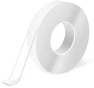 Traceless Double-Sided Foam Tape, 1/24" x 1/2" x 10', 1 Roll, Crystal Traceless Double-Sided Foam Tape, 1/24" x 1/2" x 10', 1 Roll, Crystal