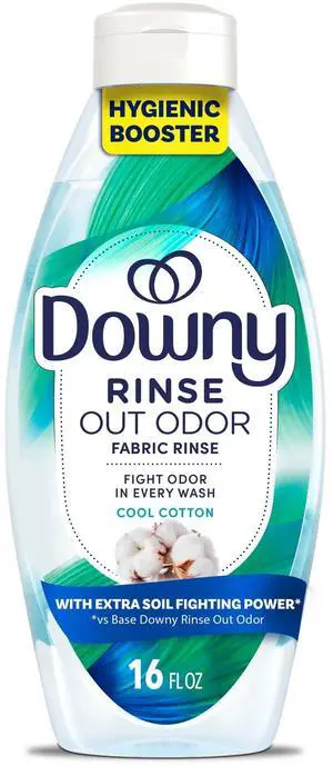 Downy Rinse Out Odor Laundry Rinse, Tackles Tough Odors and Refreshes, Cool Cotton Scent, 16 fl oz Downy Rinse Out Odor Laundry Rinse, Tackles Tough Odors and Refreshes, Cool Cotton Scent, 16 fl oz