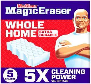 Mr. Clean Magic Eraser Sponge, Cleaner, Whole Home Extra Durable, 5ct Mr. Clean Magic Eraser Sponge, Cleaner, Whole Home Extra Durable, 5ct