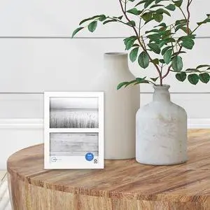 Mainstays Linear Picture Frame, Holds Two 4 x 6 Photos, White MultiPhoto Wall Mount Display Frame for Home Decor Mainstays Linear Picture Frame, Holds Two 4 x 6 Photos, White MultiPhoto Wall Mount Display Frame for Home Decor