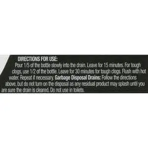 Great Value Drain Clog Remover, Unscented, 80 fl oz, HeavyDuty Household Sink & Pipe Drain Cleaner Great Value Drain Clog Remover, Unscented, 80 fl oz, HeavyDuty Household Sink & Pipe Drain Cleaner