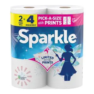 Sparkle PickaSize Paper Towels, Limited Edition Summer Design, 2 Double Roll, Absorbent Disposable Household Kitchen Paper Towels Sparkle PickaSize Paper Towels, Limited Edition Summer Design, 2 Double Roll, Absorbent Disposable Household Kitchen Paper Towels