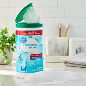 Great Value Disinfecting Wipes, Fresh Scent, 75 Count Great Value Disinfecting Wipes, Fresh Scent, 75 Count