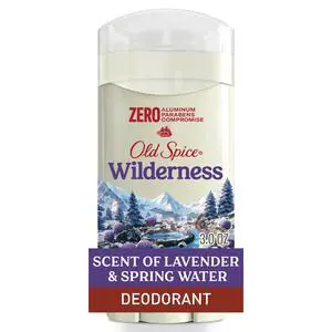 Old Spice Aluminum Free Men's Deodorant, Invisible Solid Stick, Wilderness with Lavender, 3 oz Old Spice Aluminum Free Men's Deodorant, Invisible Solid Stick, Wilderness with Lavender, 3 oz