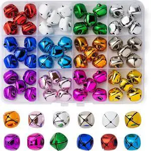 12 Colors Jingle Bells for Crafting, 60PCS Colorful Small Bell for Crafts, 0.59 Inch Bulk Christmas Bells for Home Decorations, Multi-Color Mini Jingle Bell for Pets and Party Decor 12 Colors Jingle Bells for Crafting, 60PCS Colorful Small Bell for Crafts, 0.59 Inch Bulk Christmas Bells for Home Decorations, Multi-Color Mini Jingle Bell for Pets and Party Decor