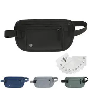 Money Belt for Travel, RFID Blocking, Hidden Money Belt, Passport Holder for Travel (Black) Money Belt for Travel, RFID Blocking, Hidden Money Belt, Passport Holder for Travel (Black)
