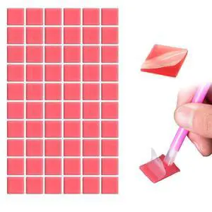 60Pcs 2x2cm Red Painting Clay Wax for DIY Diamond Art Painting 60Pcs 2x2cm Red Painting Clay Wax for DIY Diamond Art Painting