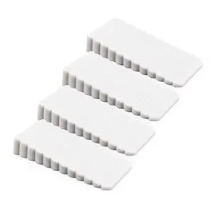 4 Pack Mini Door Stopper, Scuff-Resistant Rubber Door Wedge, for Bottom of Door, for Bedroom and Office, White 4 Pack Mini Door Stopper, Scuff-Resistant Rubber Door Wedge, for Bottom of Door, for Bedroom and Office, White