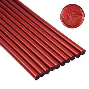 10 Pcs 8-Inch Mini Hot Glue Gun Sticks, Sealing Wax Glue Sticks, 7mm, Red, for Envelopes, Wedding Invitations, Cards, DIY Art Crafts 10 Pcs 8-Inch Mini Hot Glue Gun Sticks, Sealing Wax Glue Sticks, 7mm, Red, for Envelopes, Wedding Invitations, Cards, DIY Art Crafts